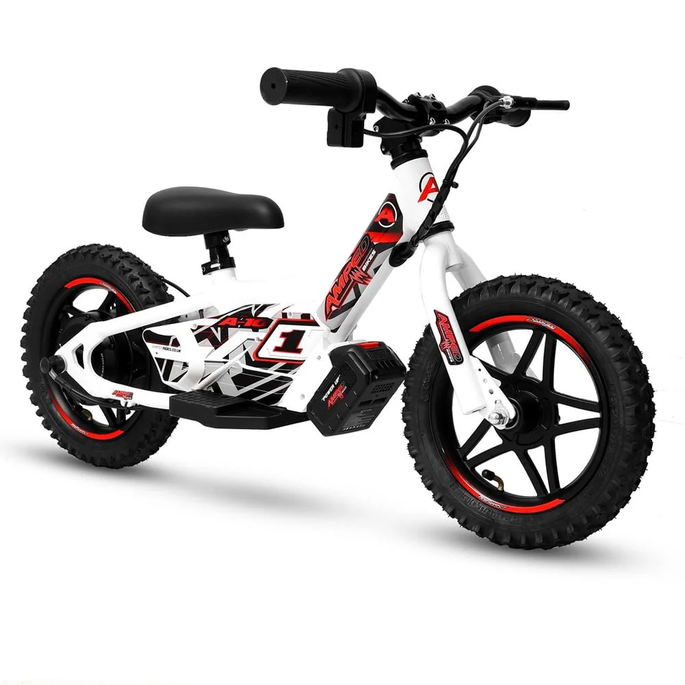 Amped A10 Electric Kids Balance Bike - White - Image 2