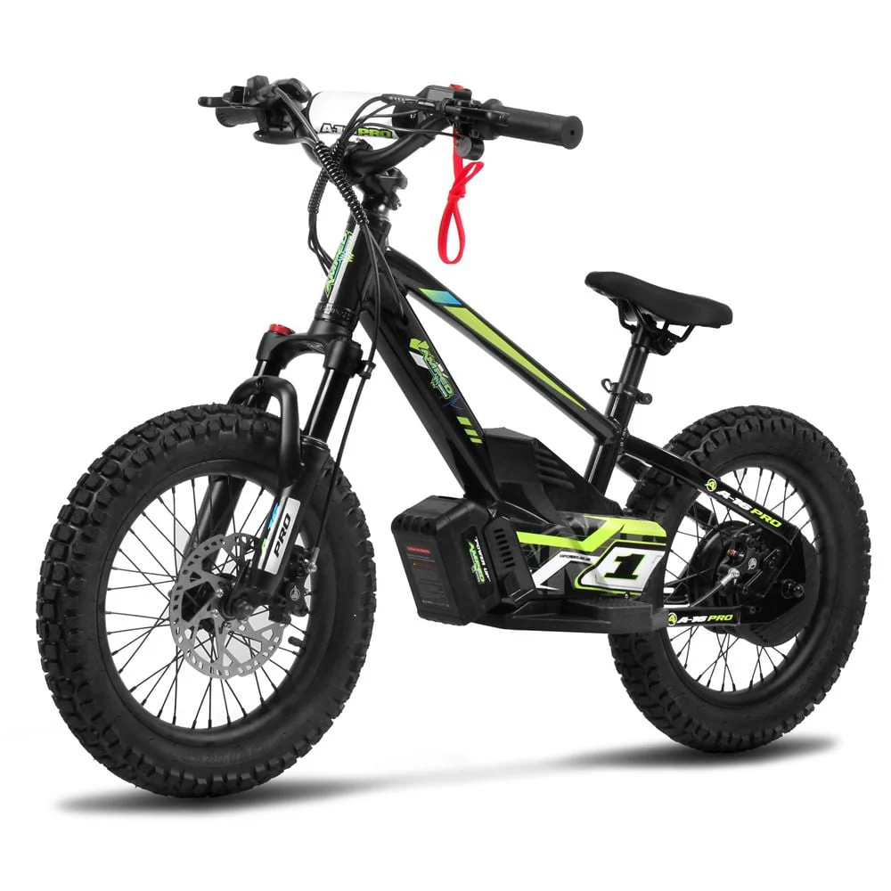Amped A16 Pro Electric Kids Balance Bike - Black - Image 6