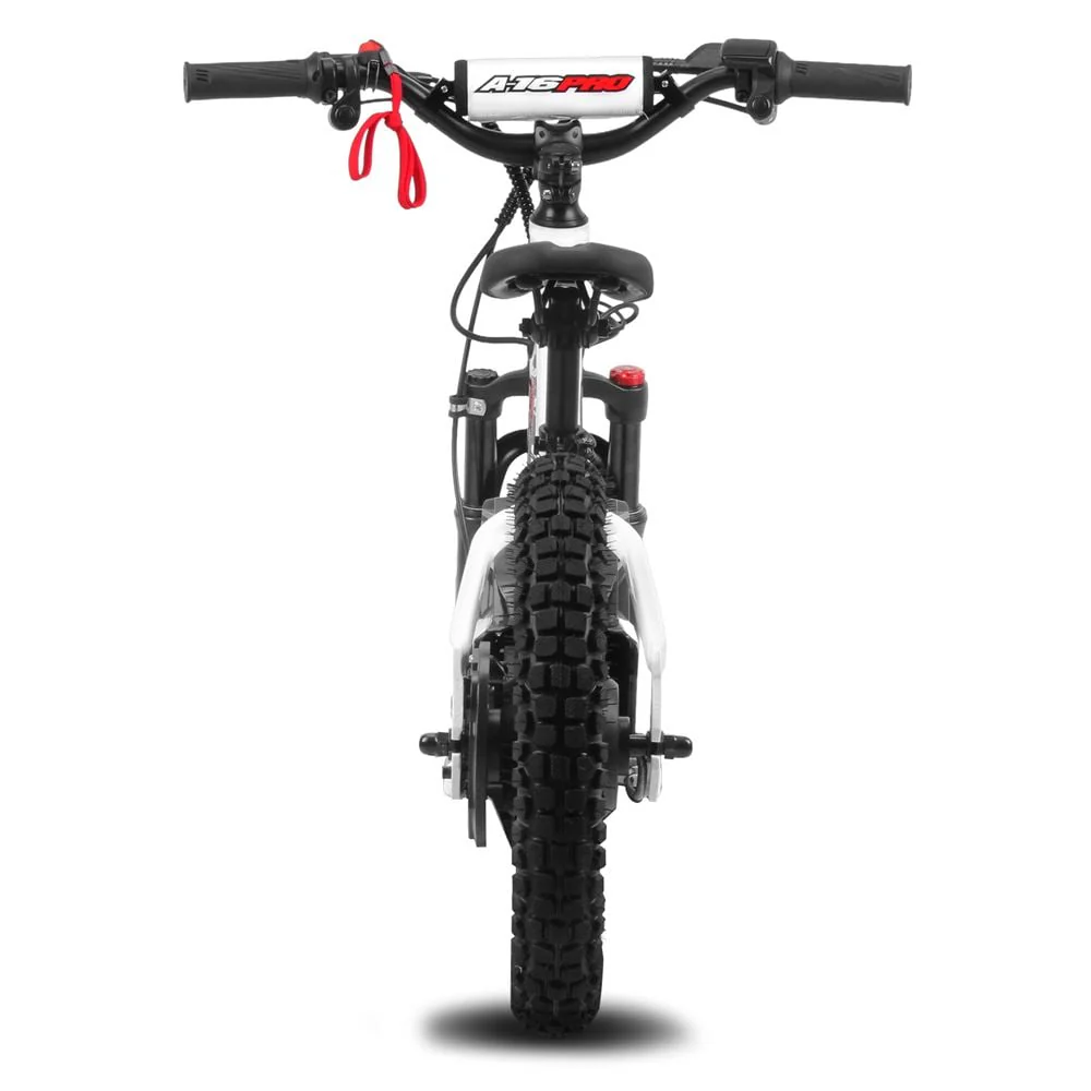 Amped A16 Pro Electric Kids Balance Bike - White - Image 3