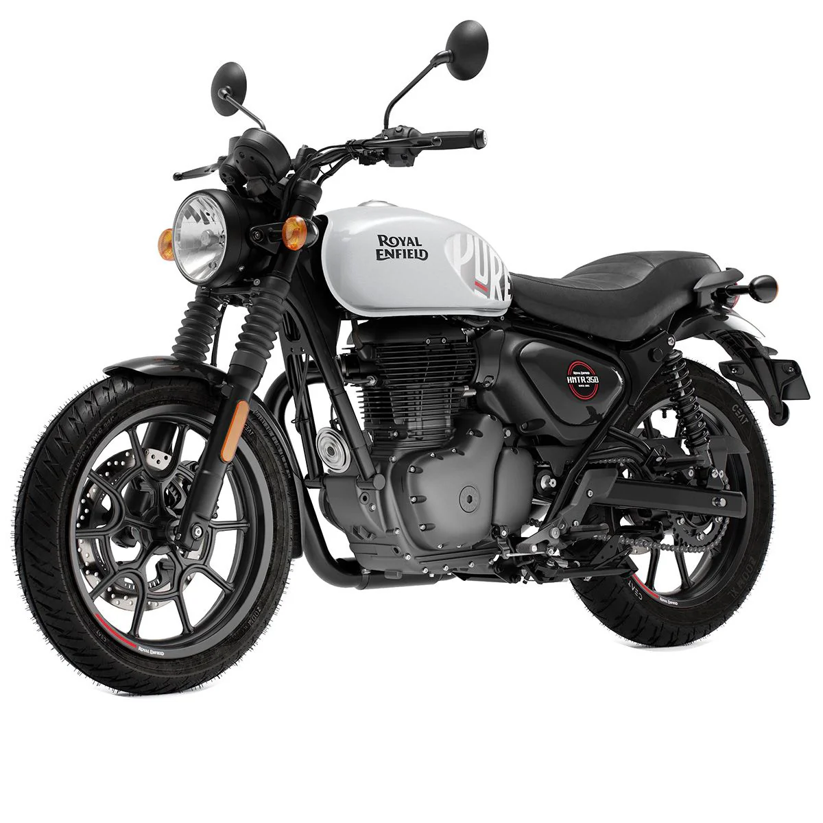 Royal Enfield Hunter 350 - Dapper White - Image 3