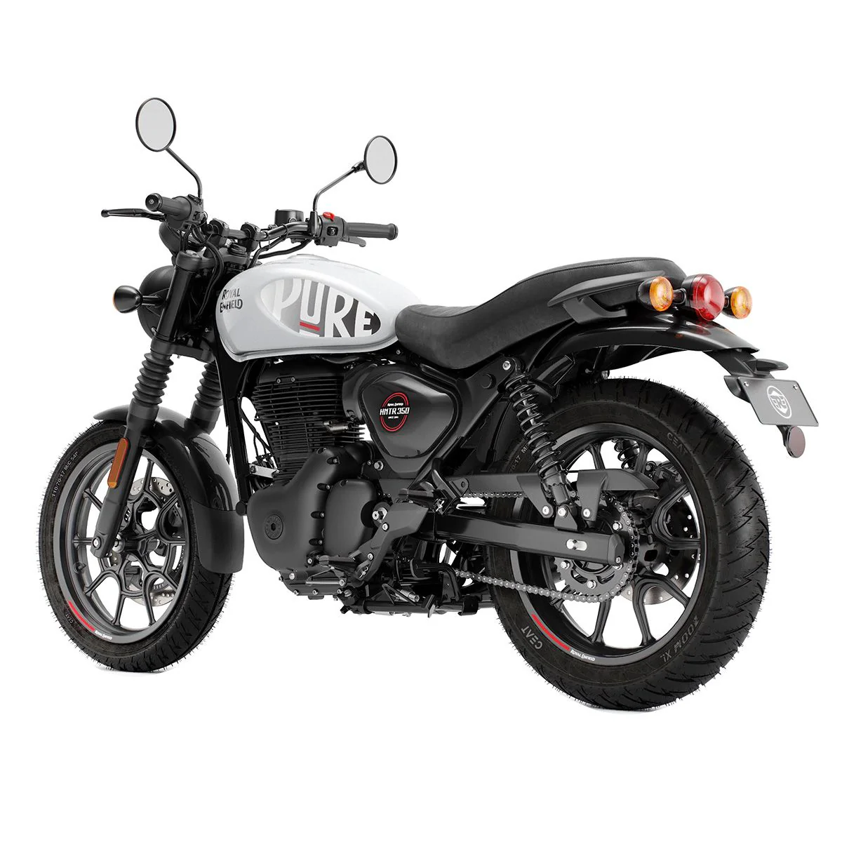 Royal Enfield Hunter 350 - Dapper White - Image 6
