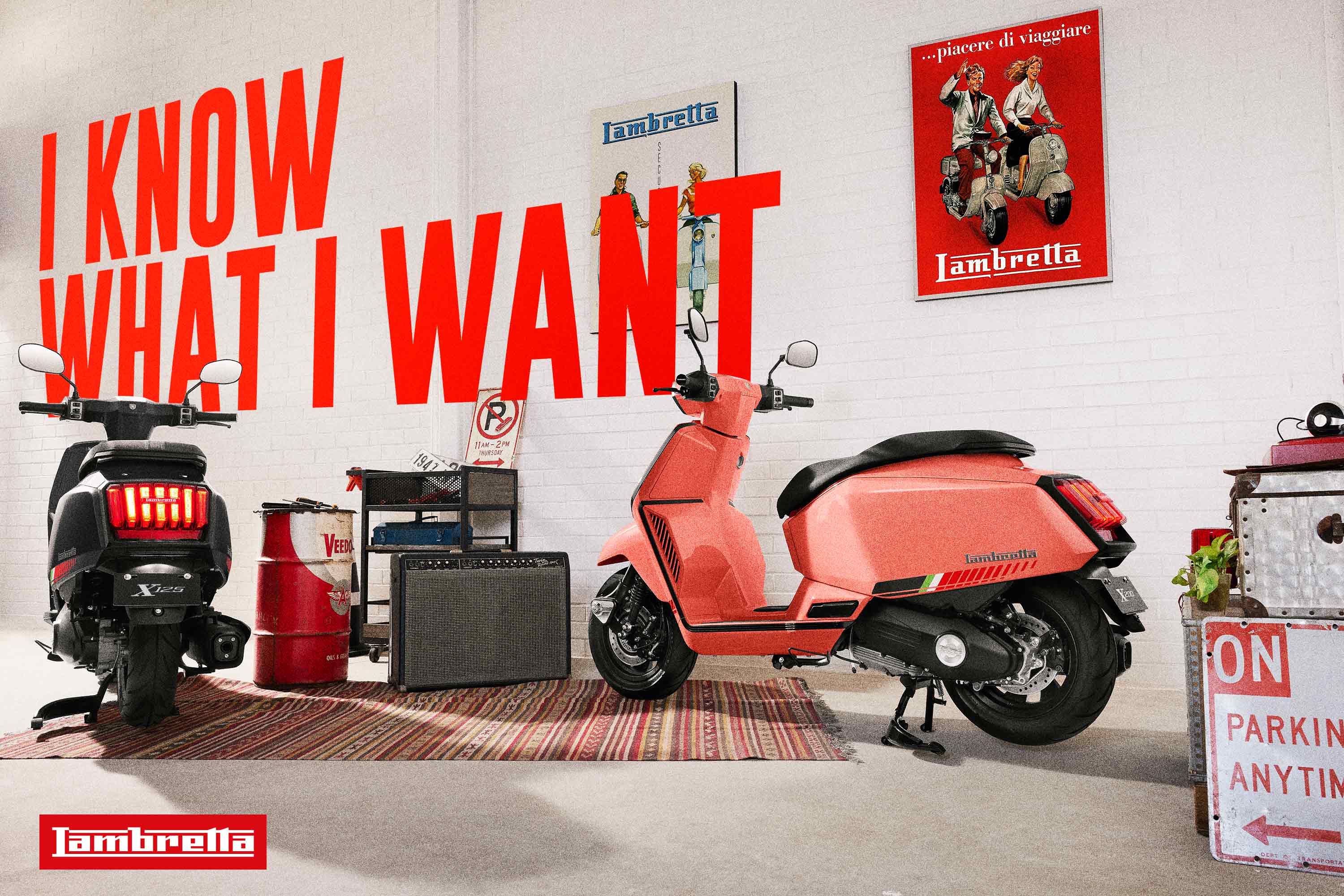Lambretta X125 Scooter - Amaro Red - Image 10