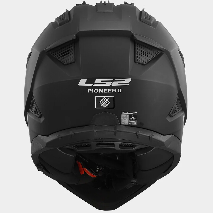 LS2 MX702 Pioneer 2 Adventure Helmet - Matt Black - Image 4