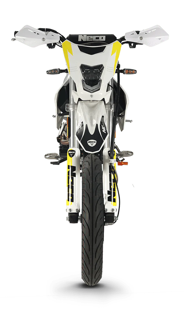 Neco NC50 Supermoto - White / Yellow - Image 3