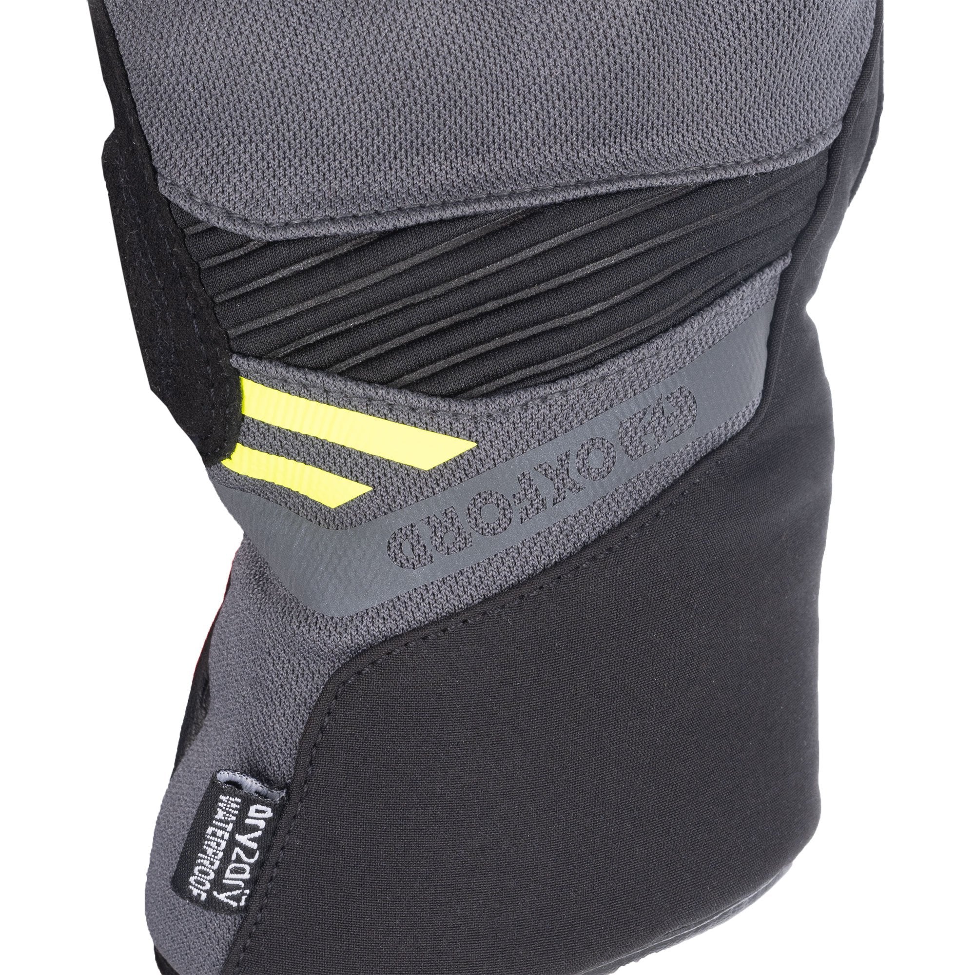 Oxford Dakar 1.0 D2D MS Gloves - Charcoal / Yellow - Image 4