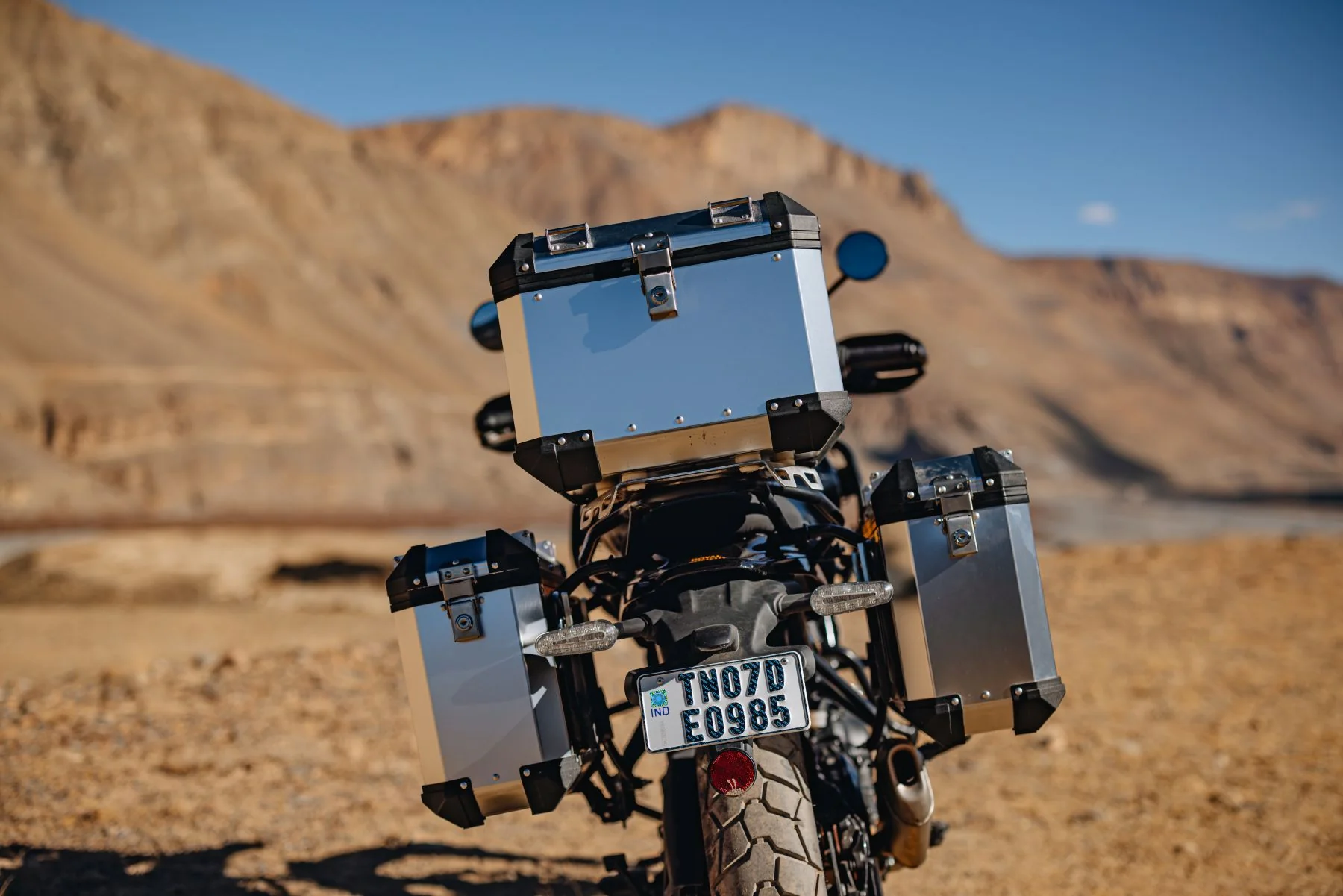 Royal Enfield Adventure Top Box Mount - Silver - Image 9