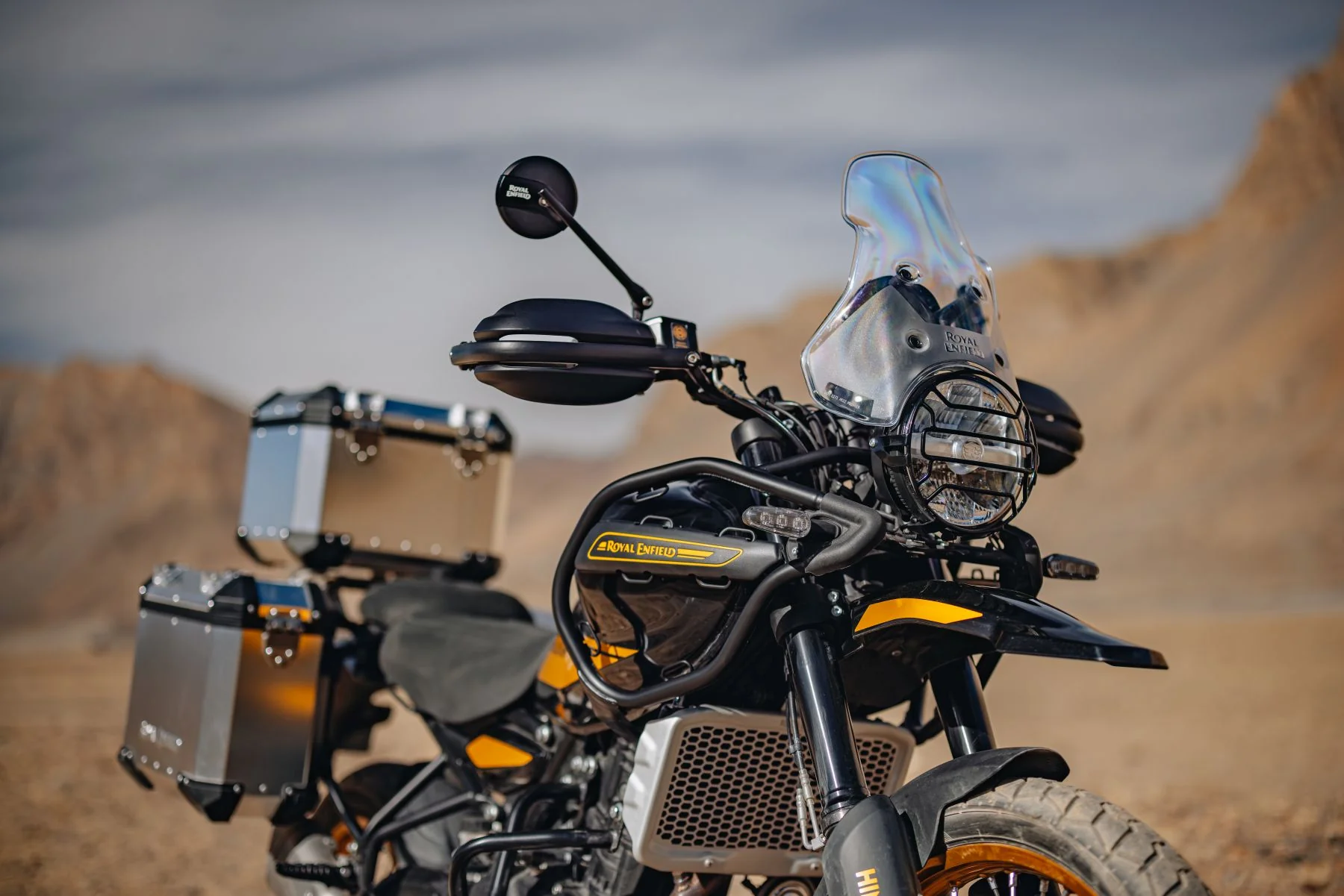 Royal Enfield Rally Handguards - Black - Image 4