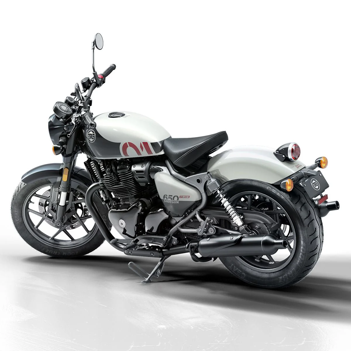 Royal Enfield Shotgun 650 - Stencil White - Image 6