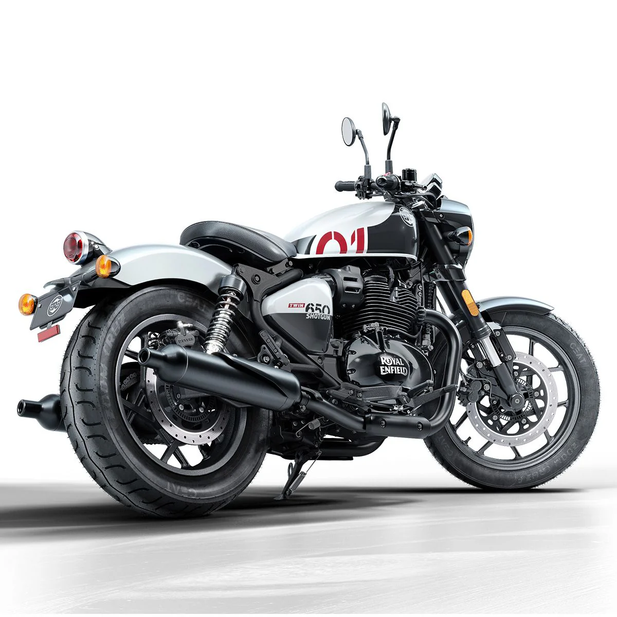 Royal Enfield Shotgun 650 - Stencil White - Image 7