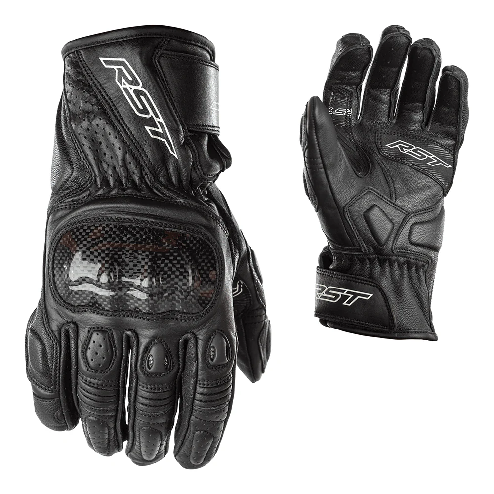 RST Stunt 3 Leather Ladies Gloves - Black