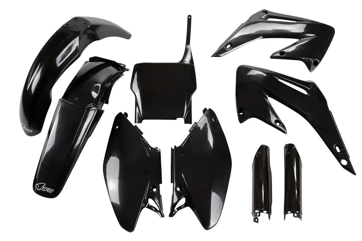 UFO Full Plastic Kit CR125 CR250 05-07 - Black